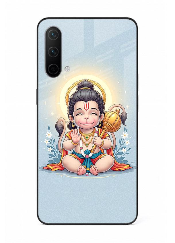 Baby Hanuman graceful artwork design for OnePlus Nord CE 5G glass back cover