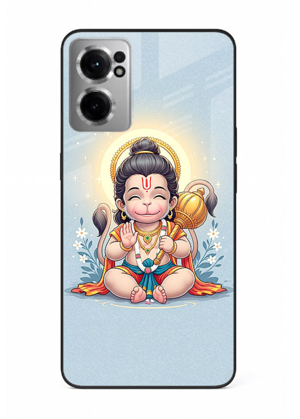 Baby Hanuman graceful artwork design for OnePlus Nord CE2 5G glass back cover