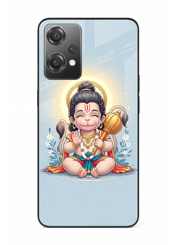 Baby Hanuman graceful artwork design for OnePlus Nord CE2 Lite 5G glass back cover