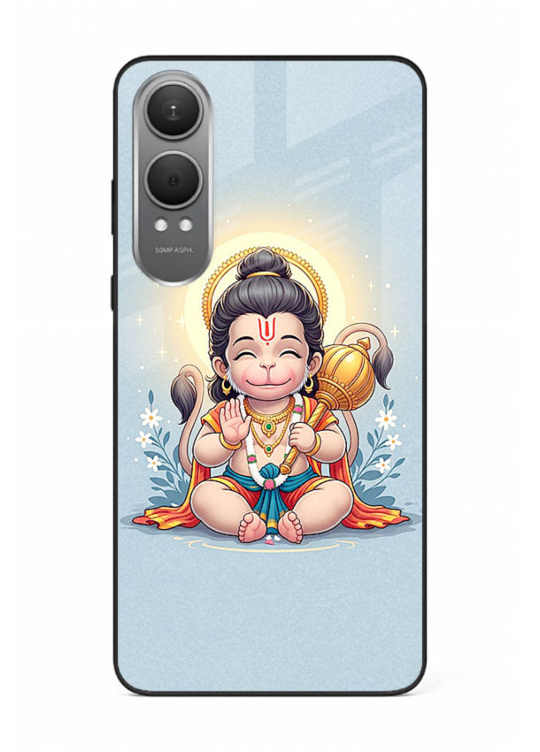Baby Hanuman graceful artwork design for OnePlus Nord CE4 Lite glass back cover