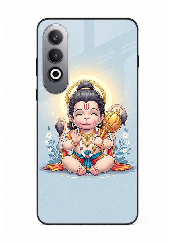 Baby Hanuman graceful artwork design for OnePlus Nord CE4 glass back cover