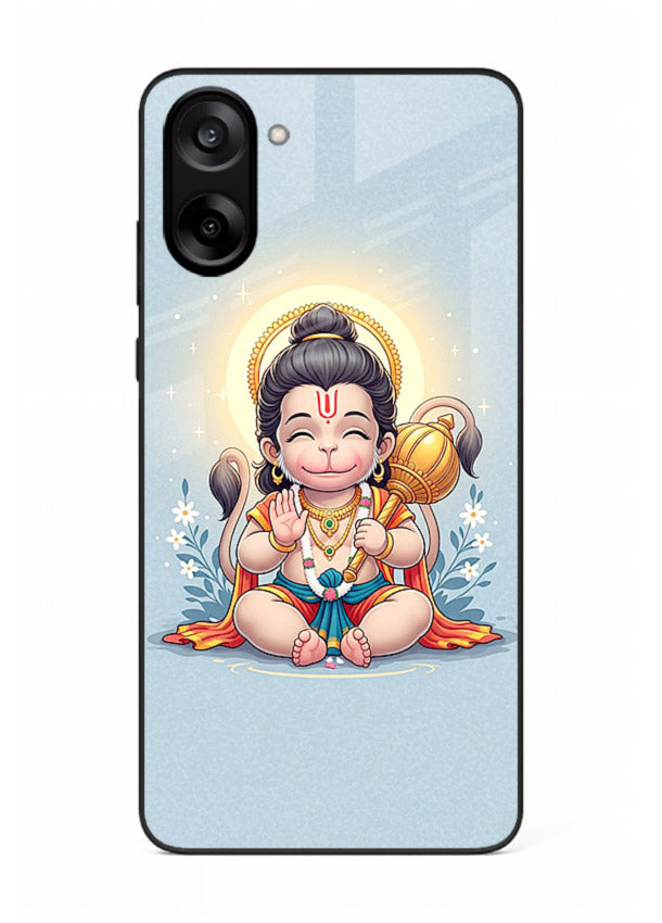 Baby Hanuman graceful artwork design for OnePlus Nord CE5 glass back cover