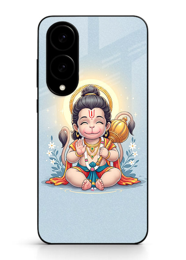 Baby Hanuman graceful artwork design for Samsung S25 Edge glass back cover
