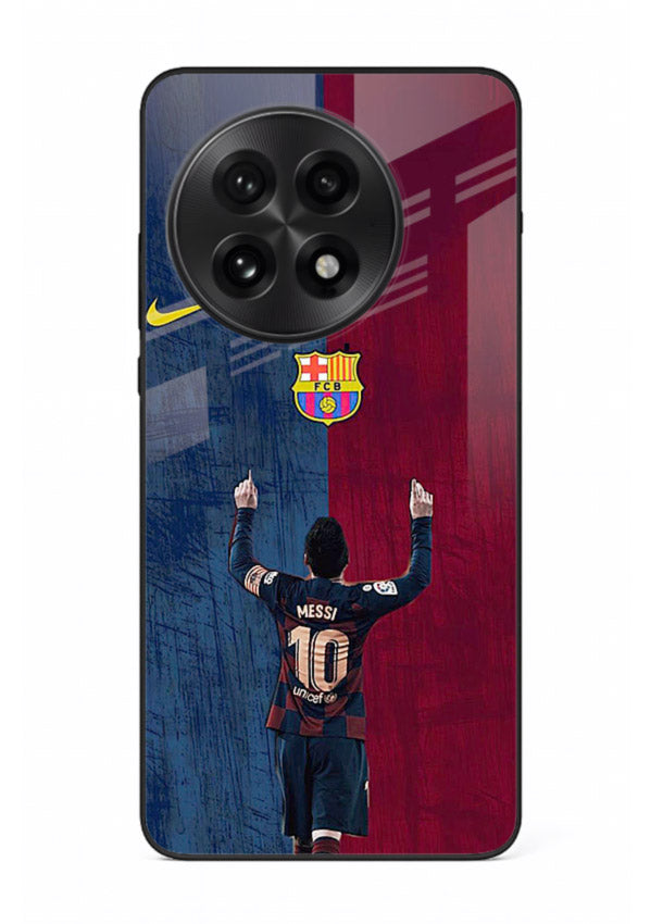 Number ten football artwork on tempered glass OnePlus 13 back cover