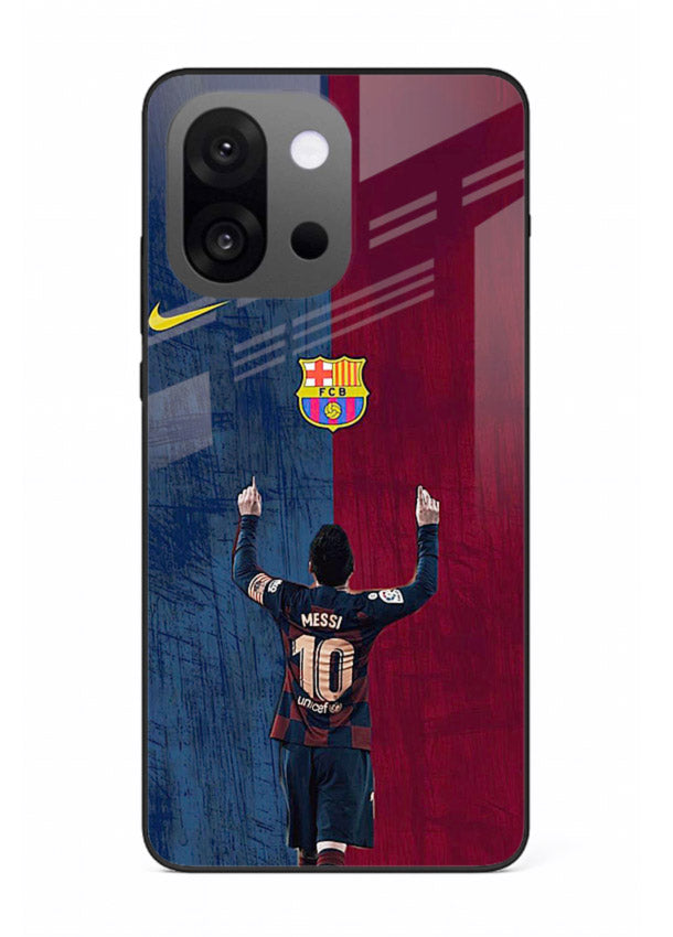 Number ten football artwork on tempered glass OnePlus 13s back cover