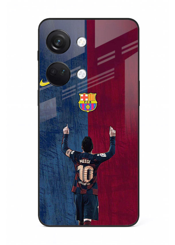 Number ten football artwork on tempered glass OnePlus Nord 3 back cover
