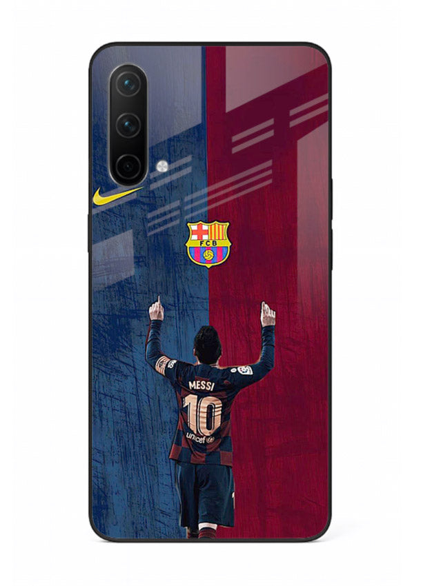 Number ten football artwork on tempered glass OnePlus Nord CE 5G back cover