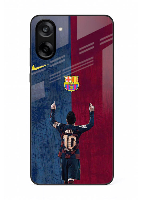 Number ten football artwork on tempered glass OnePlus Nord CE5 back cover