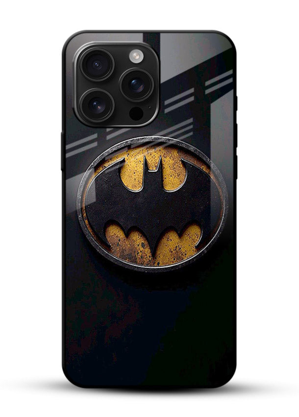 Batman Emblem Gloss cover for Glossy Vibrant Premium Look - Angle Front