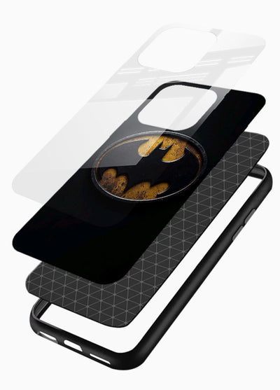 Batman Emblem Gloss cover for Glossy Vibrant Premium Look - Angle Layers
