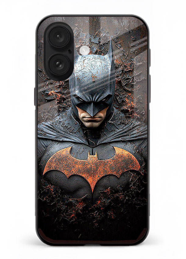 Batman Fire Emblem cover for Apple iPhone 16 Plus