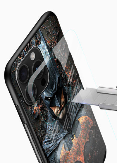 Batman Fire Emblem cover for Glossy Vibrant Premium Look - Angle Blade