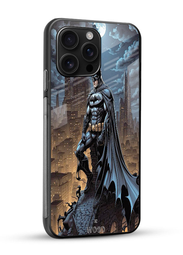 Batman Gotham Skyline cover for Glossy Vibrant Premium Look - Angle Side