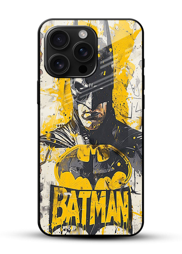 Batman Graffiti Art cover for Glossy Vibrant Premium Look - Angle Front