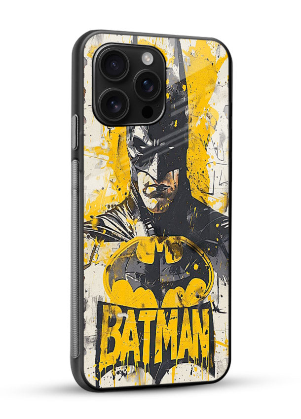 Batman Graffiti Art cover for Glossy Vibrant Premium Look - Angle Side