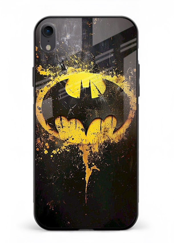 Batman Logo Splash cover for Apple iPhone XR