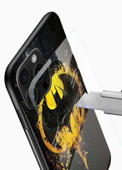 Batman Logo Splash cover for Glossy Vibrant Premium Look - Angle Blade