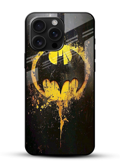 Batman Logo Splash cover for Glossy Vibrant Premium Look - Angle Front