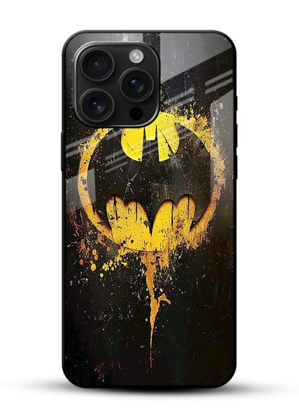 Batman Logo Splash cover for Glossy Vibrant Premium Look - Angle Front