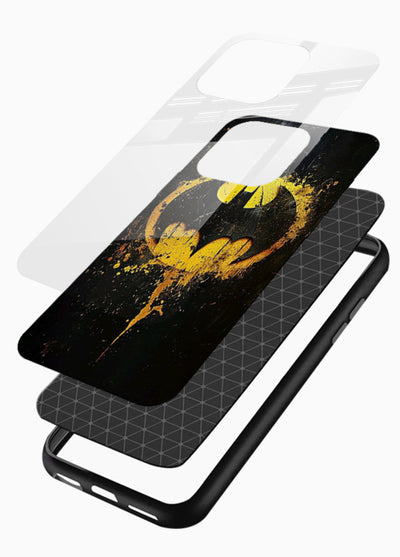 Batman Logo Splash cover for Glossy Vibrant Premium Look - Angle Layers