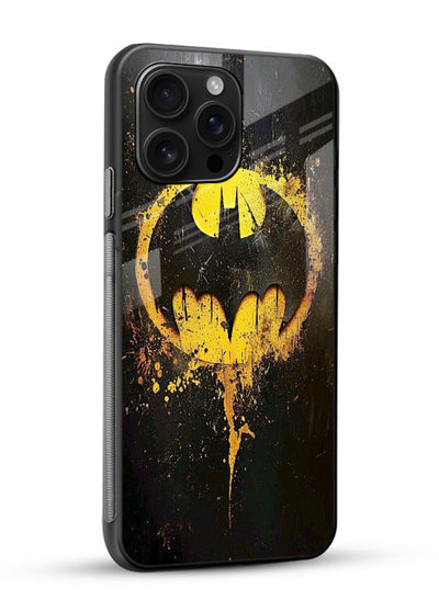 Batman Logo Splash cover for Glossy Vibrant Premium Look - Angle Side
