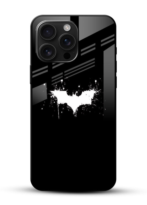 Batman Symbol Minimal cover for Glossy Vibrant Premium Look - Angle Front