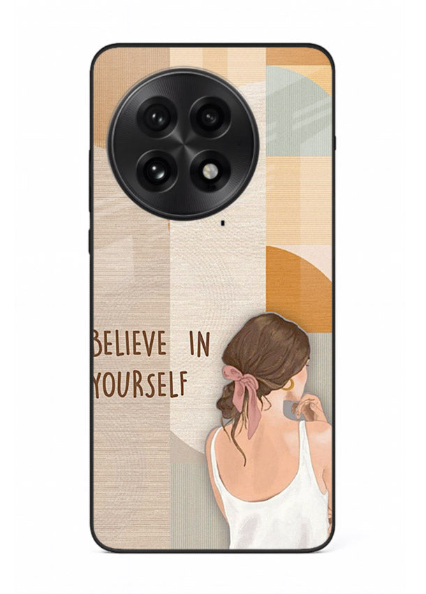 Believe In Yourself Girl inspirational artwork OnePlus 13 glass back cover