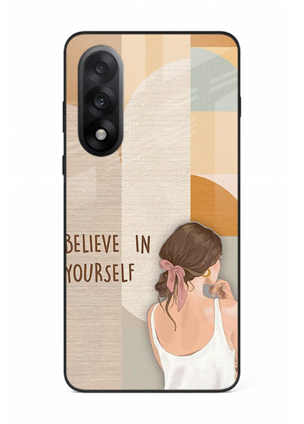 Believe In Yourself Girl inspirational artwork OnePlus Nord 5 glass back cover