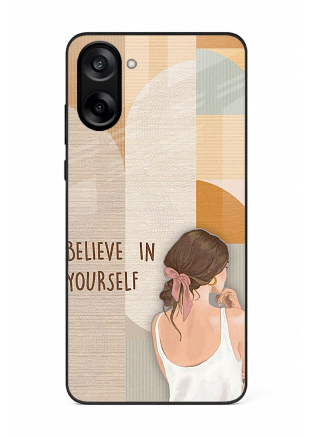 Believe In Yourself Girl inspirational artwork OnePlus Nord CE5 glass back cover