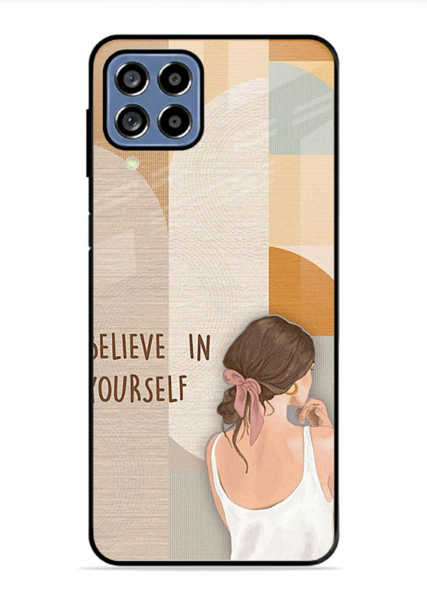 Believe In Yourself Girl inspirational artwork Samsung F12 5G glass back cover