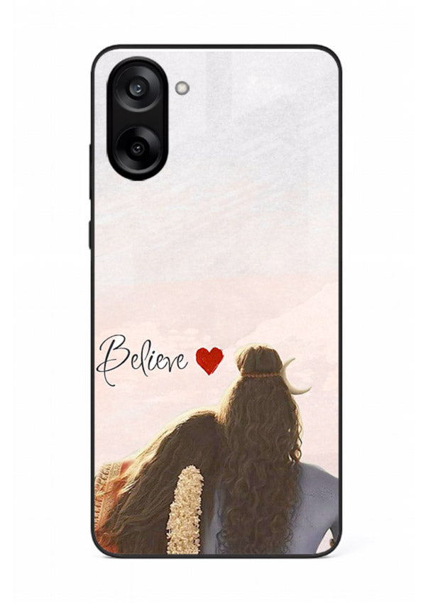 Shiva Parvati silhouette artwork mobile glass back cover for OnePlus Nord CE5