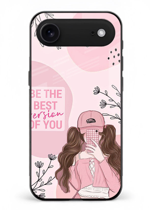 Best Version Girls aesthetic artwork iphone 17 air glass back cover