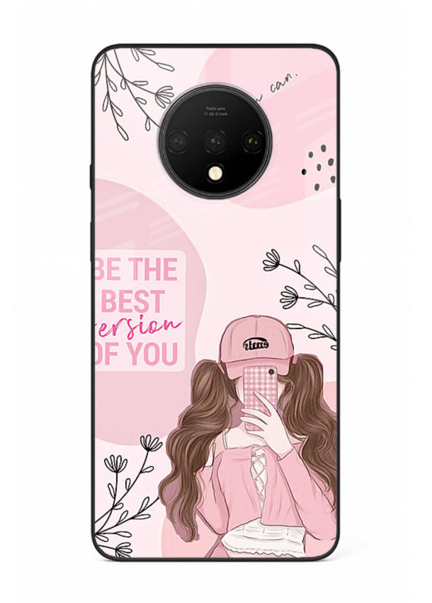 Best Version Girls aesthetic artwork OnePlus 7T glass back cover