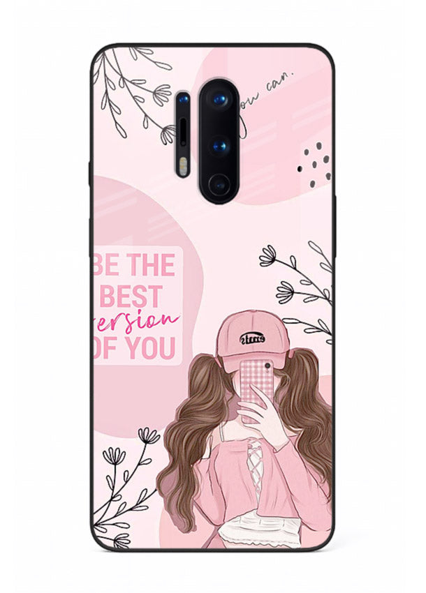 Best Version Girls aesthetic artwork OnePlus 8 Pro glass back cover