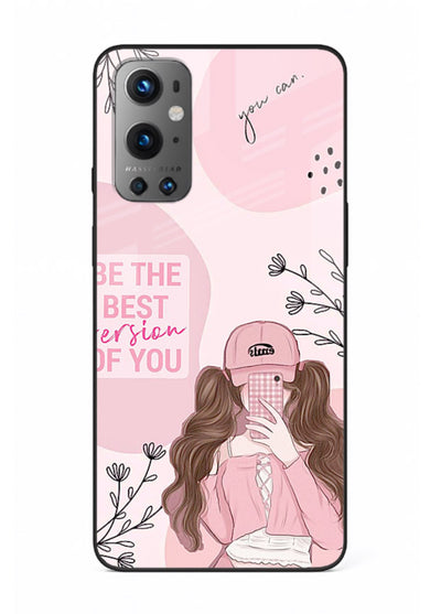 Best Version Girls aesthetic artwork OnePlus 9 glass back cover