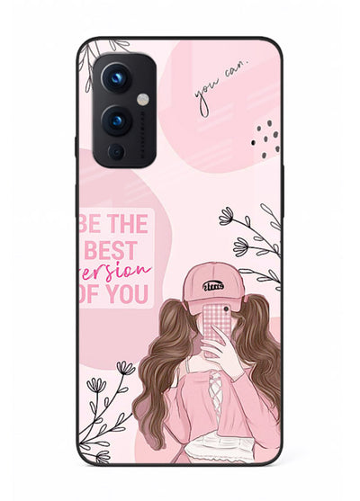 Best Version Girls aesthetic artwork OnePlus 9 Pro glass back cover