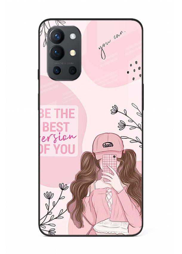Best Version Girls aesthetic artwork OnePlus 9R glass back cover