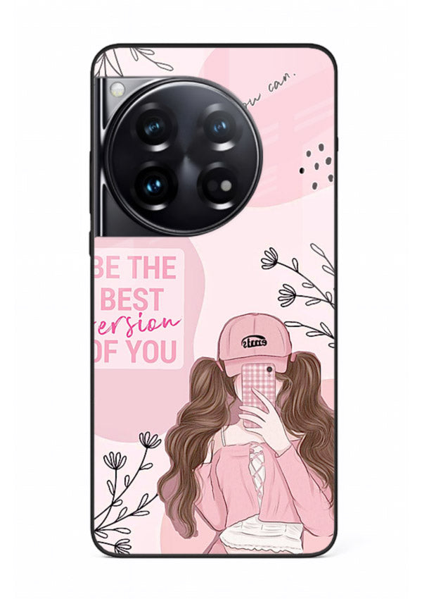 Best Version Girls aesthetic artwork OnePlus 12 glass back cover