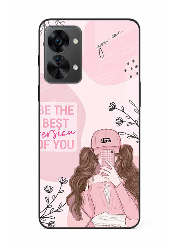 Best Version Girls aesthetic artwork OnePlus Nord 2T glass back cover