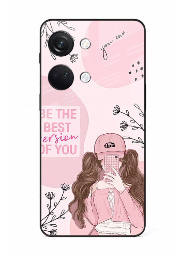 Best Version Girls aesthetic artwork OnePlus Nord 3 glass back cover