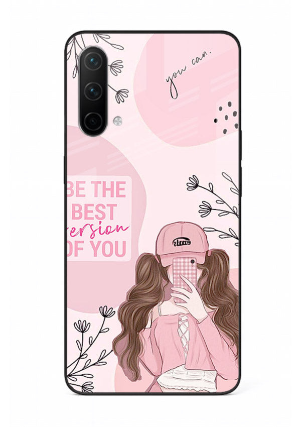 Best Version Girls aesthetic artwork OnePlus Nord CE 5G glass back cover
