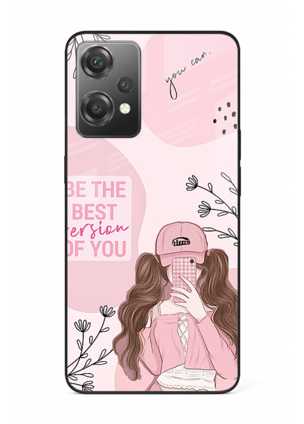 Best Version Girls aesthetic artwork OnePlus Nord CE2 Lite 5G glass back cover