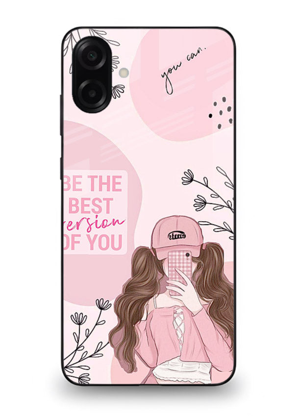 Best Version Girls aesthetic artwork Samsung A06 5G glass back cover
