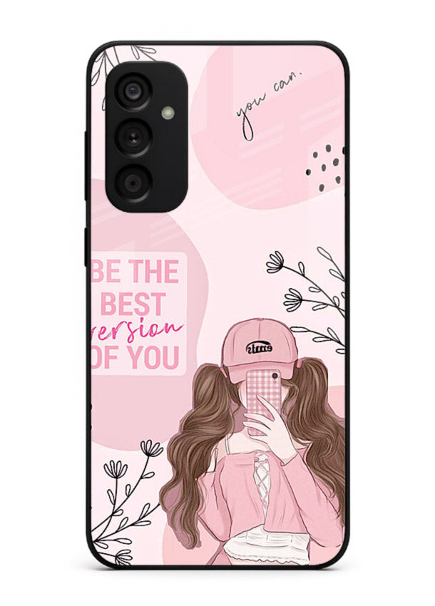 Best Version Girls aesthetic artwork Samsung A14 5G glass back cover