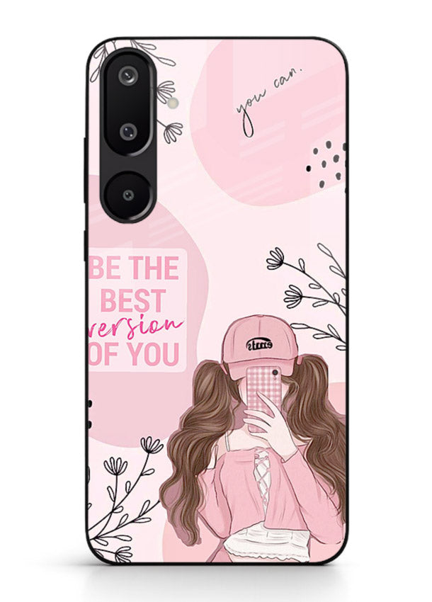 Best Version Girls aesthetic artwork Samsung M16 5G glass back cover