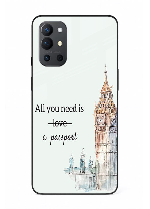 Big Ben Watercolor London illustration OnePlus 9R glass back cover