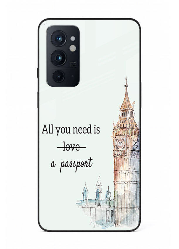 Big Ben Watercolor London illustration OnePlus 9RT glass back cover