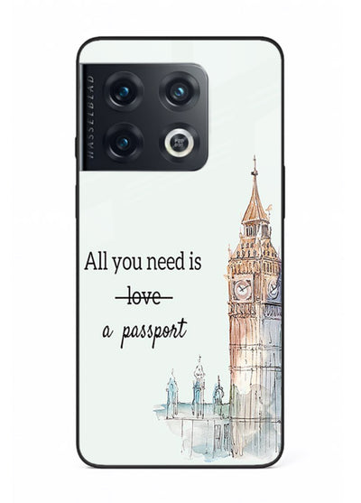 Big Ben Watercolor London illustration OnePlus 10 Pro glass back cover