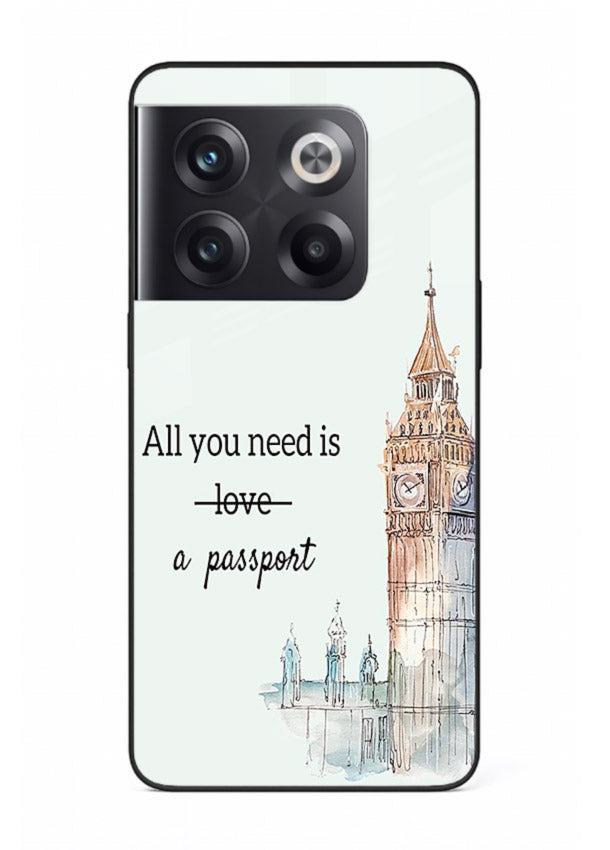 Big Ben Watercolor London illustration OnePlus 10T glass back cover
