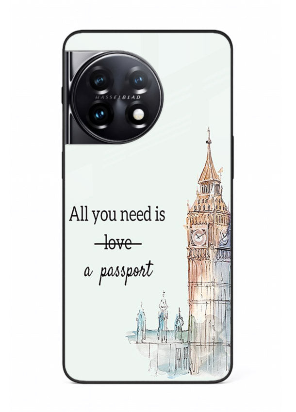 Big Ben Watercolor London illustration OnePlus 11 glass back cover
